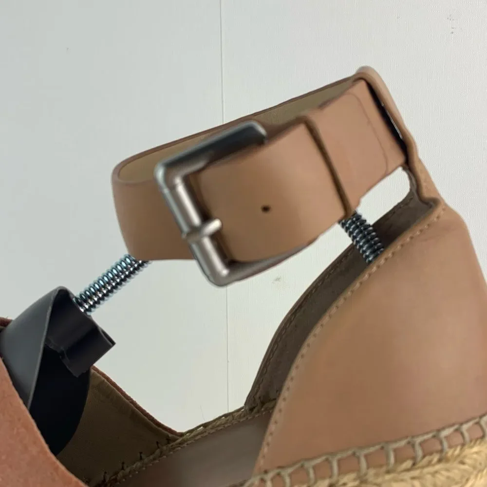 Marc Fisher LTD Women's Mladalyn High Platform Espadrille Wedge Sandals Size 9.5